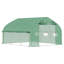 Serre de tunnel avec porte en filet à fermeture à glissière 11,5 pi x 10 pi x 6,5 po Outsunny-116836825-116836826