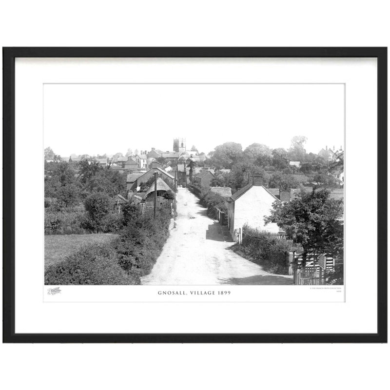 Gnosall, Village 1899 - Single Picture Frame Print, 40cm H x 50cm W x 2.3cm D