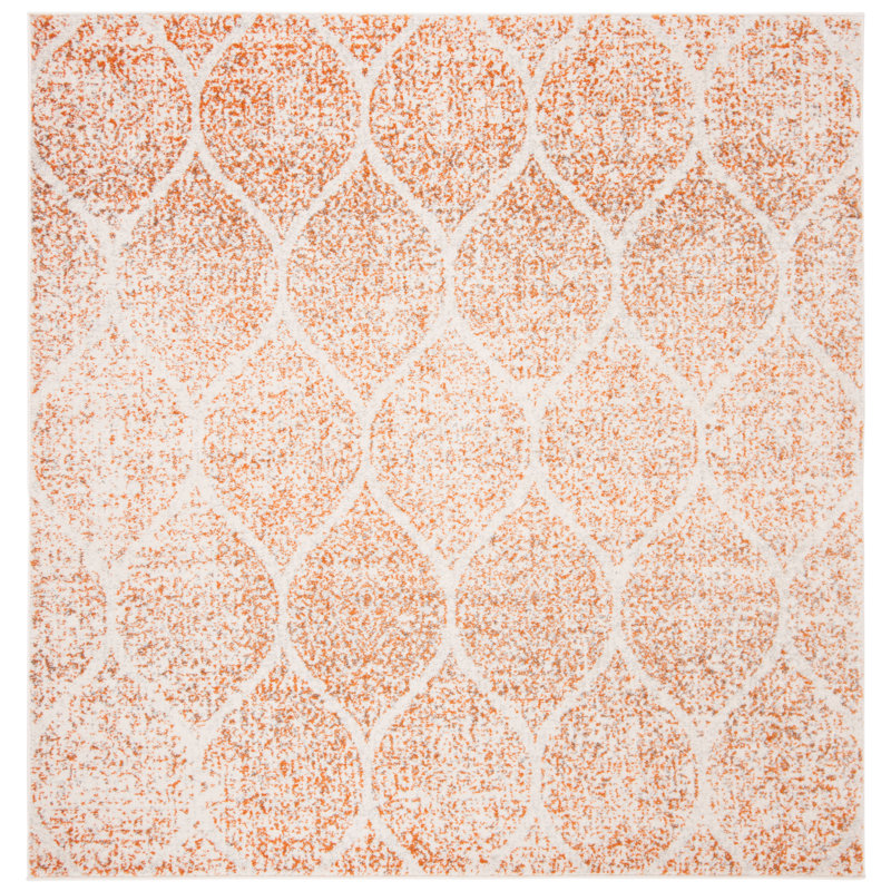 Balcom Performance Geometric Rug, Square 5'3"