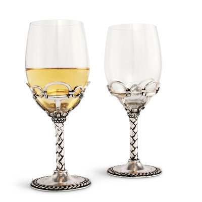Arthur Court Designs 2 - Piece 14oz. Glass White Wine Glass Glassware Set