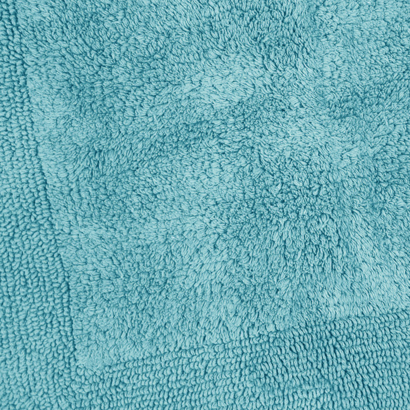 Nagelly Reversible Square Bath Mat, Turquoise