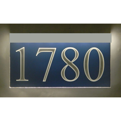 Enseigne d’adresse pour pelouse sur 1 ligne