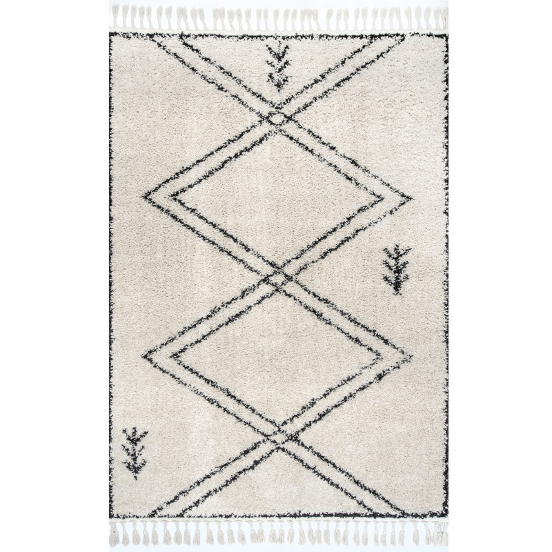 Tapis ivoire Hileman, Rectangle 6 pi 7 po x 9 pi