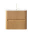 Meuble-lavabo mural de 61 cm (24 po) avec armoire en contreplaqué, 2 tiroirs, lavabo en céramique blanche brillante, finition naturelle, fermeture douce et silencieuse, design d'angle arrondi, lavabo flottant rayé, tiroirs lisses