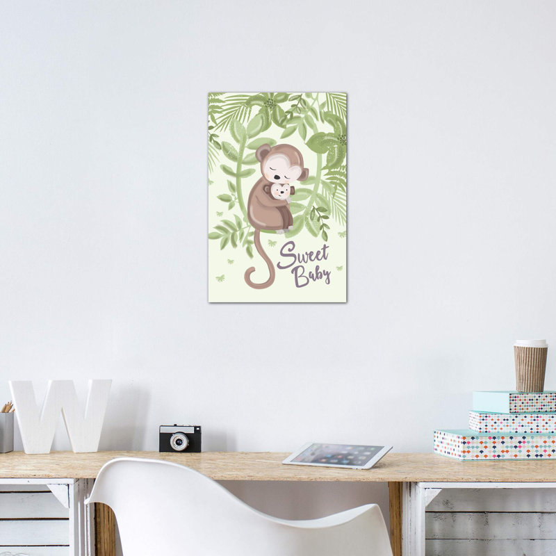 "Baby Beyond the stars IV" par Lisa Whitebutton-impression d’art graphique, H 48 po x l 32 po x P 1,5 po, Toile tendue