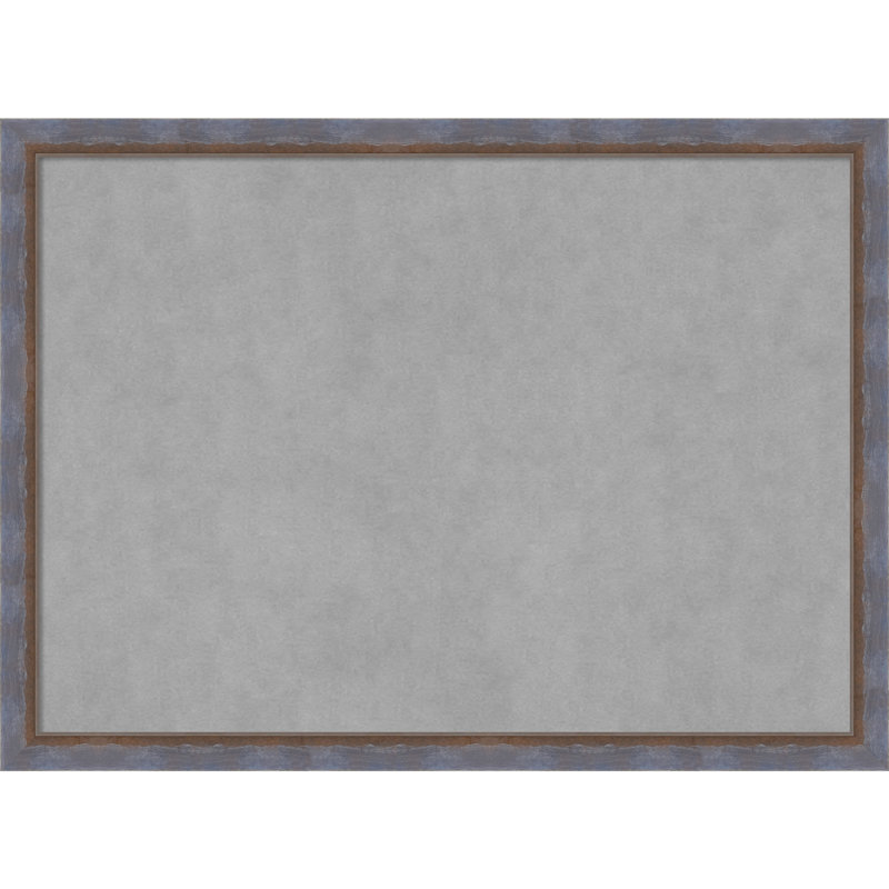 Tableau magnétique encadré deux tons de cuivre bleu, H 22 po x l 30 po