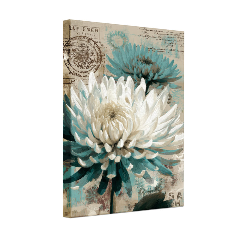 Plantes et fleurs, impression de carte postale rétro, H 18 po x l 12 po