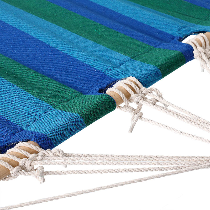 Arseniy Spreader Bar Hammock with Stand, Blue/Green