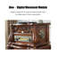 Gramophone rétro en bois d'hévéa
