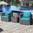 Alycen 2 - Person Patio Conversation Set with Cushions-726803166-767782460