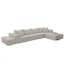 Canapé modulaire rembourré en chenille Modern-1876166137
