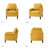 Pascarella 31.5" W Transitional Genuine Leather Club Chair with Solid Wood Legs-121672221