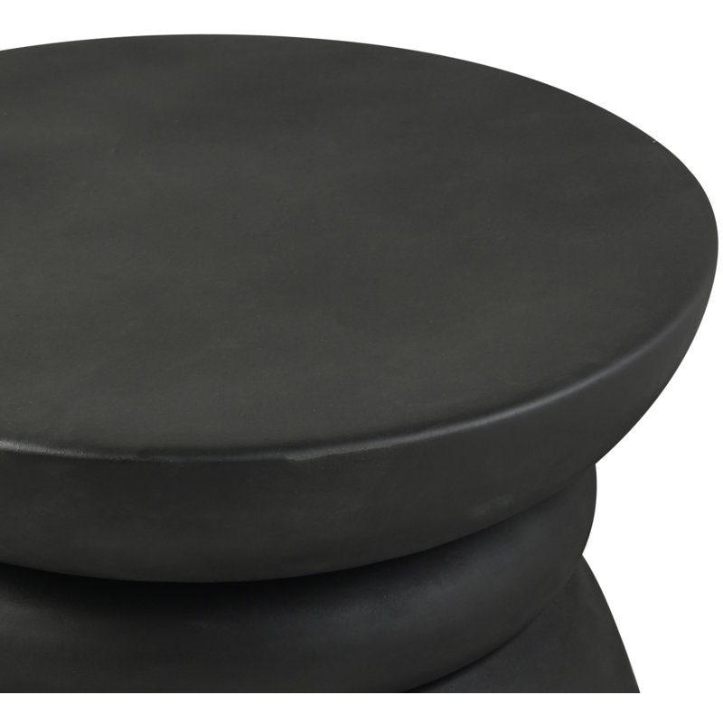 Table basse en aluminium Collins, Noir