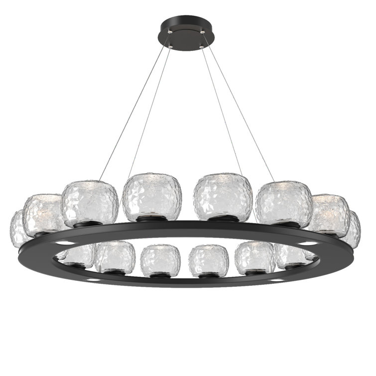 Vessel 16 - Light Dimmable LED Wagon Wheel Chandelier