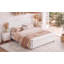 Lit plateforme Verona King en velours avec tête de lit capitonnée à oreilles-134707181-134707184
