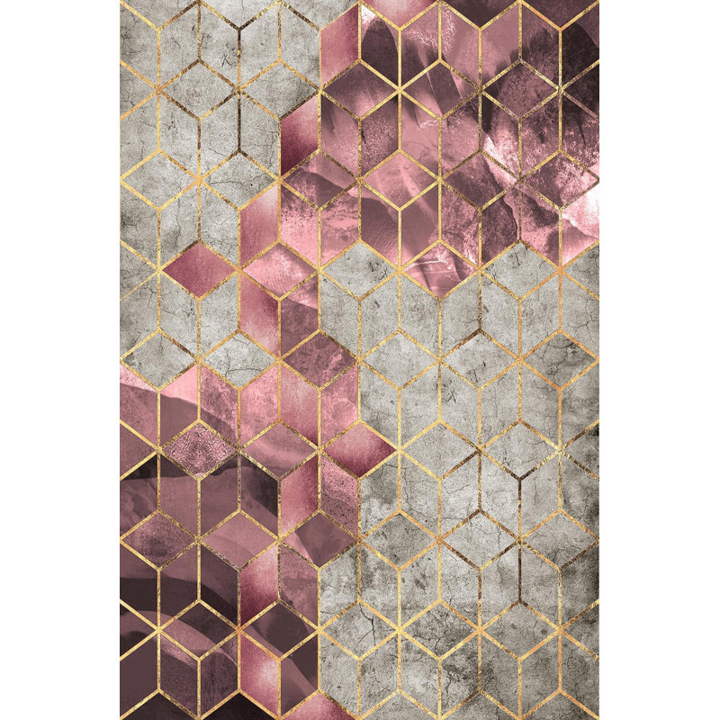 Premium Woven Area Rug, 100% Polyester, 4.6 x 7.2 ft | Antibacterial, Non-Slip PVC Dot Underside | 3D Digital Printing, Machine Washable, Pile Height: 0.3 in | Ideal for Living Room, Bedroom, and Dining Spaces