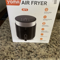 YOMA Small Air Fryer for Two People, 2.6 Qt Small Airfryer with
