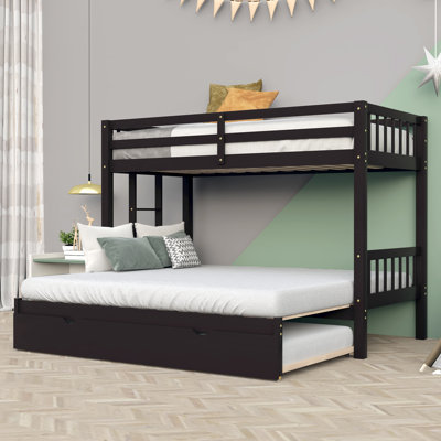 Emirarslan Twin Over Full Standard Bunk Bed with Trundle by Harriet Bee