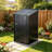 56"L X 19.5"W X 64"H Outdoor Storage Shed With Lockable Door, Wooden Tool Storage Shed W/Detachable Shelves & Pitch Roof,Gray-126151157