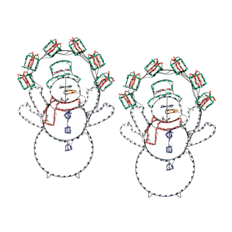 Pro-Line Led Animation Juggling Snowman Lighted Display
