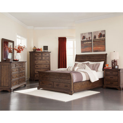 Shebria Storage Bedroom Set Vintage Bourbon -  Canora Grey, 740B6DDB27F64034BA81D0D859401F3D