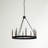 Marsden 8 - Light Steel Dimmable Wagon Wheel Chandelier