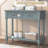 Floriean Rustic Vintage Farmhouse Style Console Table - 2 Drawers, Bottom Shelf-1367979145