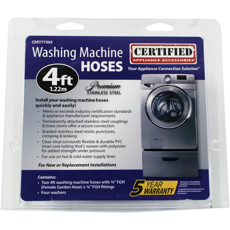 Appareil de laveuse universel/tuyau de séchage, H 1,25 po x l 72 po x P 1,25 po