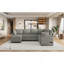 Canapé-lit modulaire en forme de U avec un grand espace de rangement, deux porte-gobelets, des ports de chargement et une chaise de rangement cachée-1873957676