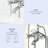 3 Handle Floor Clawfoot Tub Faucet with Diverter-52902890