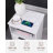 End Table with Charging Station, Dual Drawers & Open Shelf
