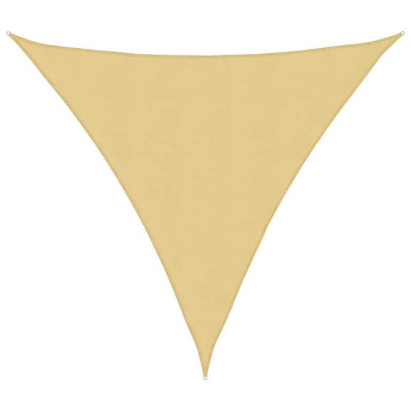 Carlasia 100% Polyester Oxford 4.5m x 4.5m x 4.5m Triangle Shade Sail, Sand