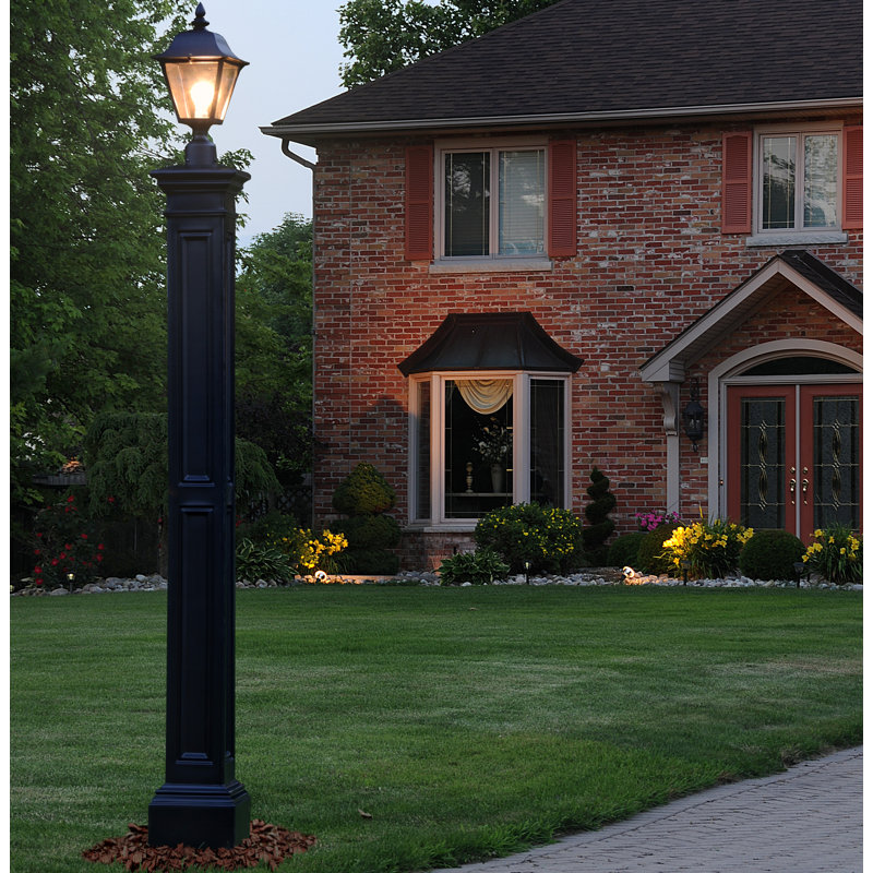 Poteau H 72 po avec fixation Liberty, Noir