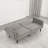 Contemporary Converts To Bed, 1Pc Futon Sofa With Channeled Tufted Back-273297288