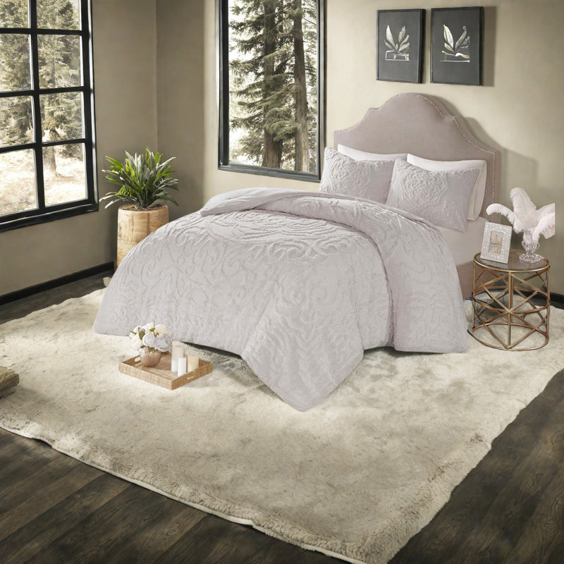 Tufted Cotton Bedding Sets King Cal King, Boho Medallion All Season