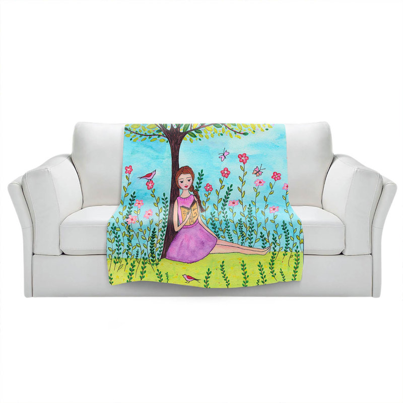 Hand Woven Throw Blanket, 68" W x 80" L