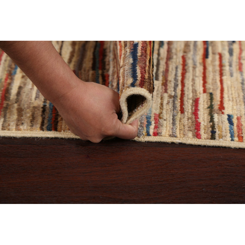 Tapis oriental Kwame Gabbeh Kashkoli noué à la main 3 x 4