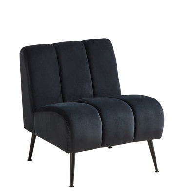 24.4" Wide Modern Upholstered Armless Chair