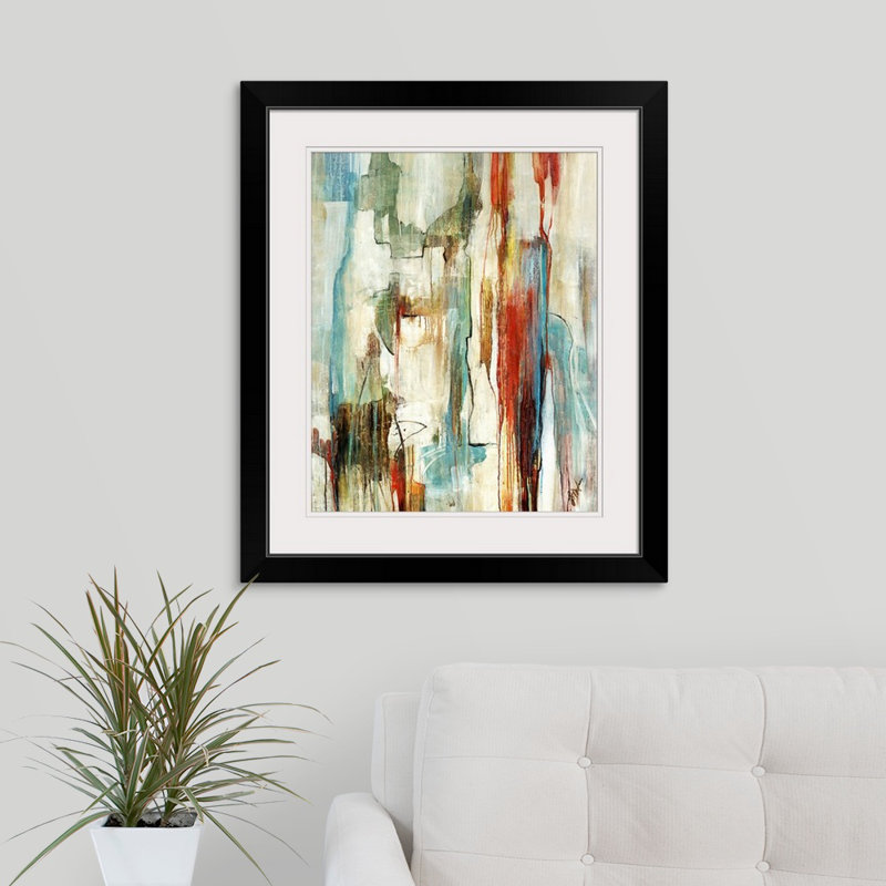 Fragments II by Farrell Douglass - Print, 28" H x 24" W x 1" D, Black Framed