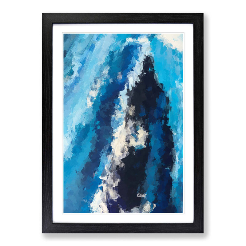 Abstract Art Painting Vol.3 - Framed Print, Black Framed, 87cm H x 62cm W x 2cm D