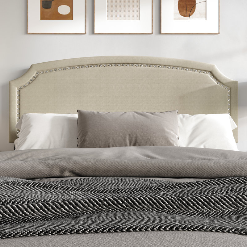Richards Upholstered Headboard, Black, Full / Double