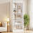 83.4" Tall Wood Bookcase With Light Strip-1299975085-1280870559