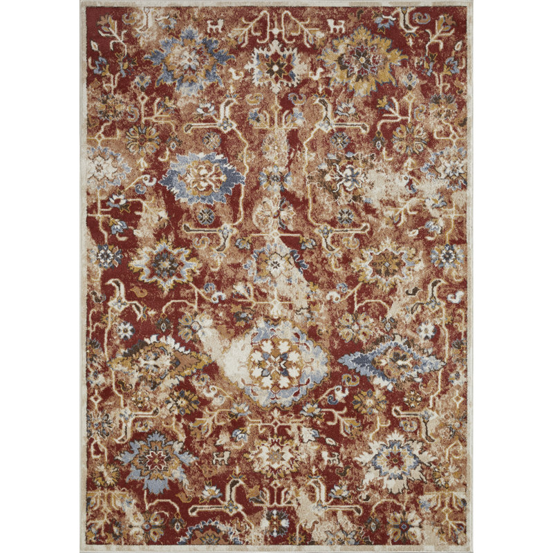 Raashi Washable Abstract Indoor Rug, Rectangle 7'10" x 9'10"