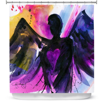 Rideau de douche 25 simple ange
