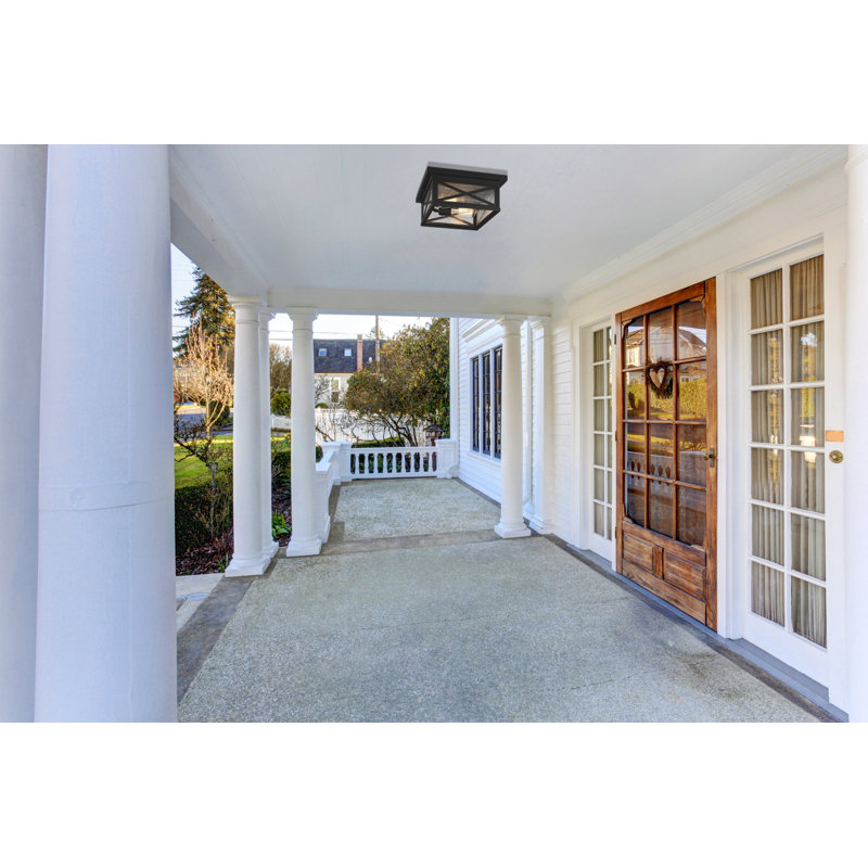 2 - Bulb Outdoor Flush Mount