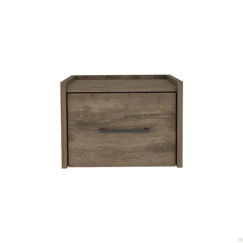 Table de chevet flottante, Marron foncé