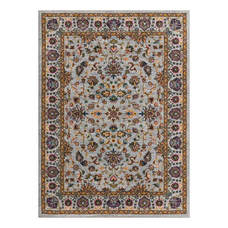 Oriental Indoor Rug, Rectangle 6'7" x 9'