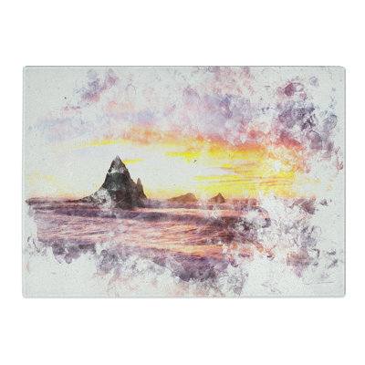 Tempered Glass Martins Beach Chopping Board