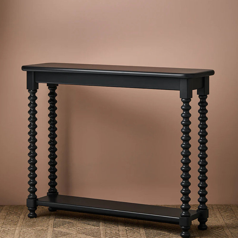 American Vintage simple console table, Black