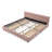 Chenille Upholstered King Bed With Storage Drawer And Solid Frame-159755246